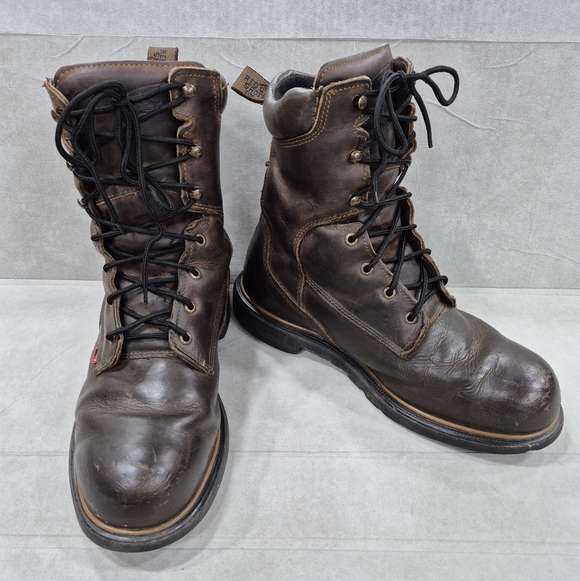 Red Wing 400 8-inch boots men's 11.5 E2 brown leather waterproof oil resistant